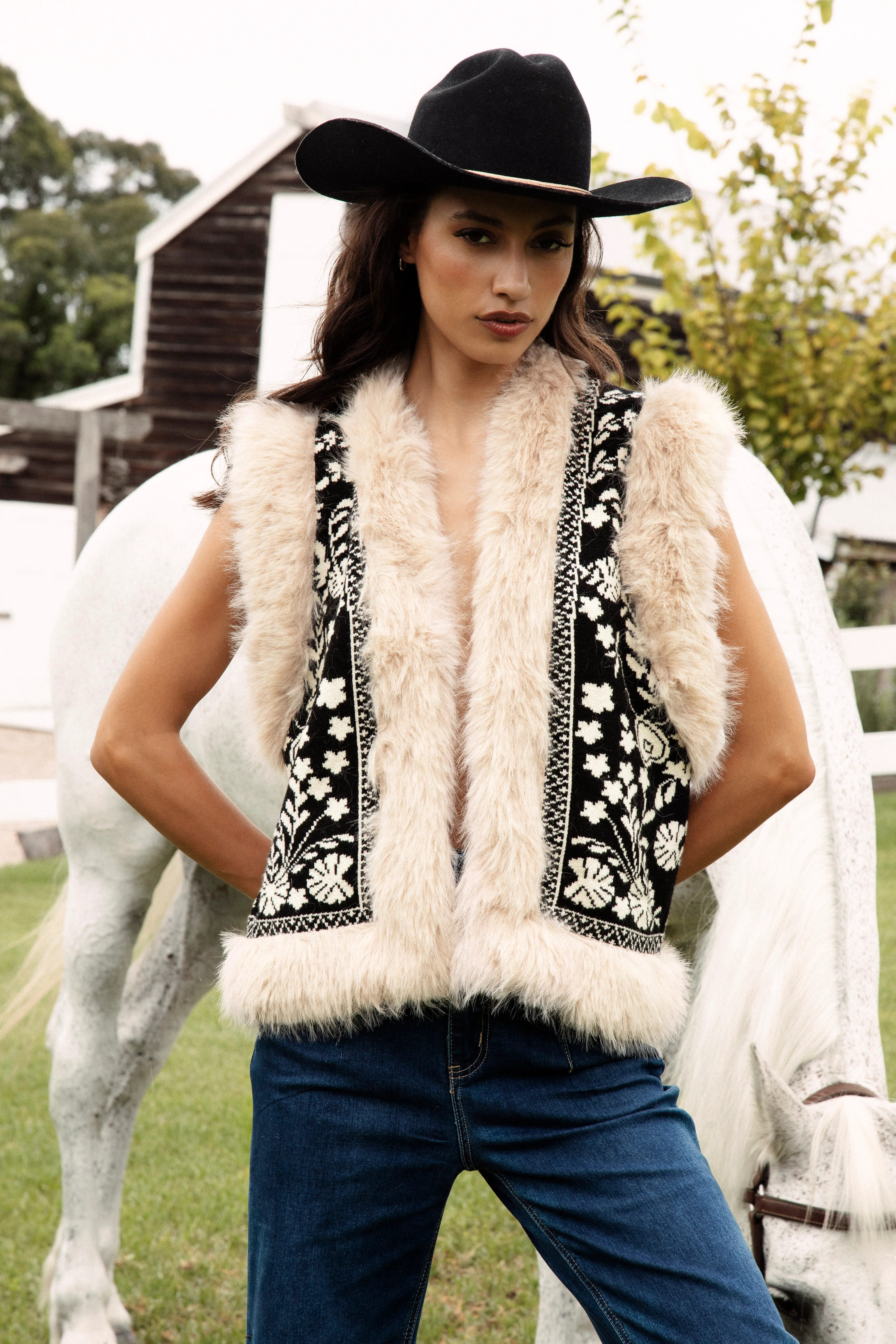 Cowgirl Vest - Black - Image 2