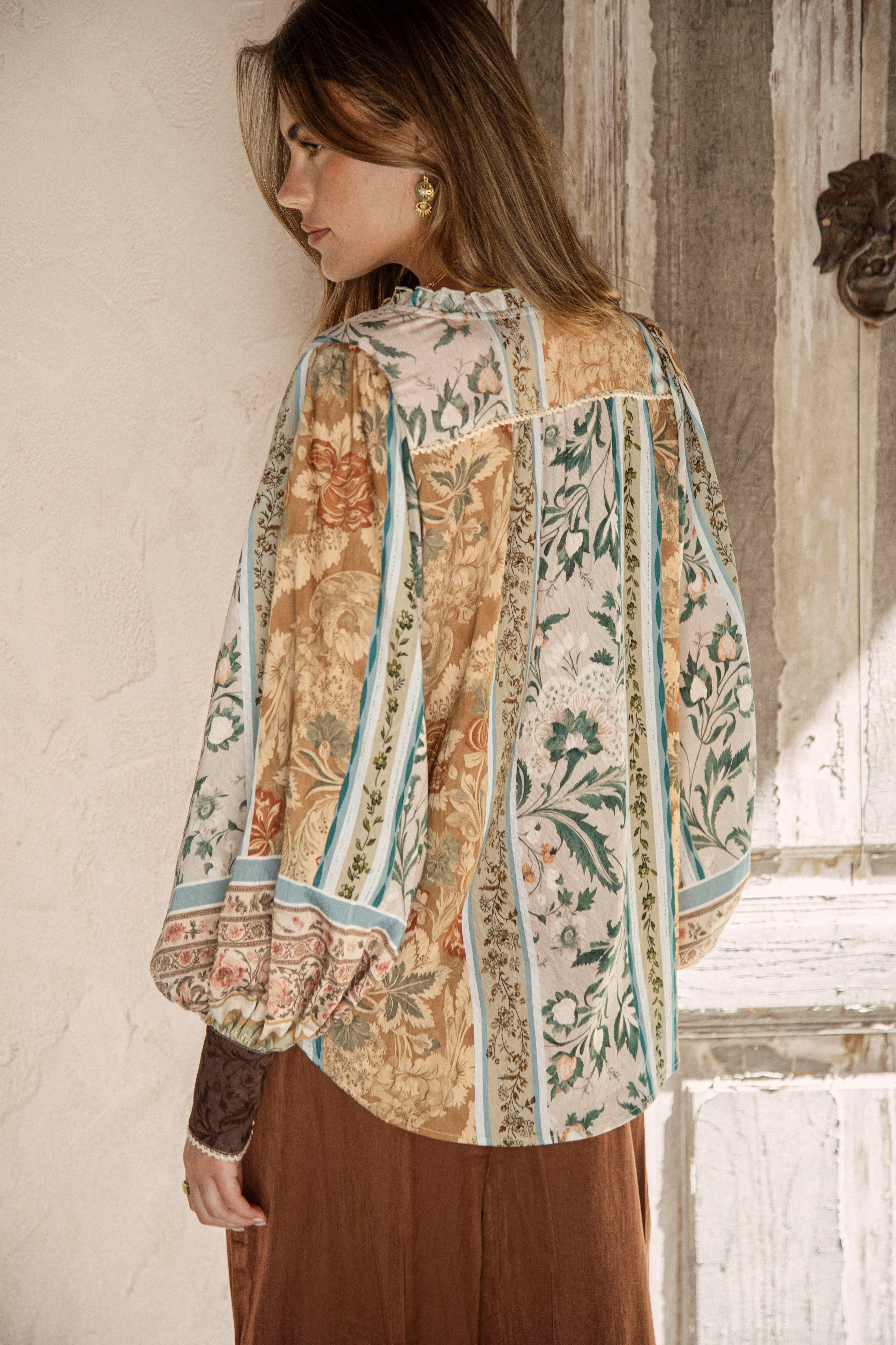 Daphne Blouse - Olive - Image 4