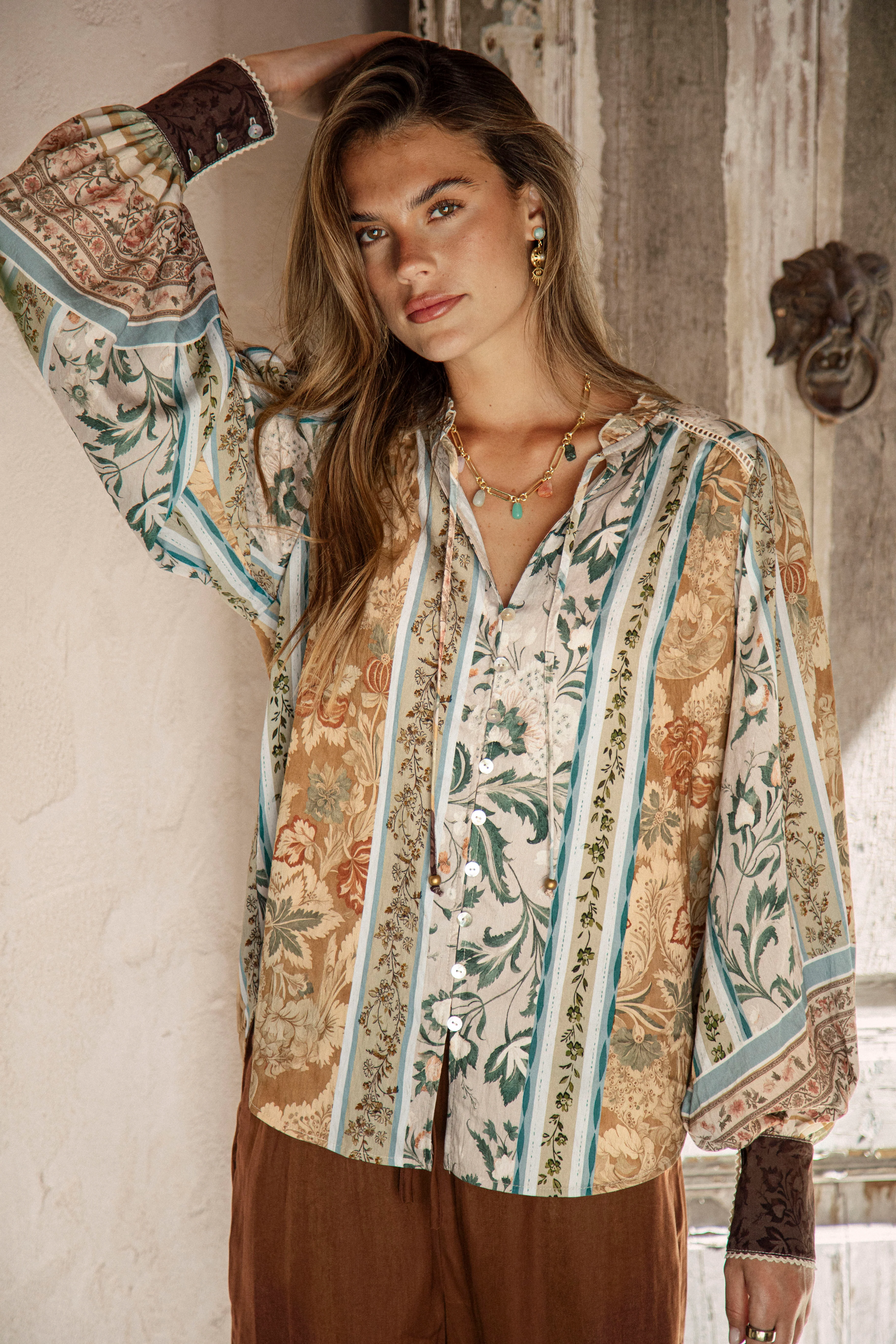 Daphne Blouse - Olive - Image 5
