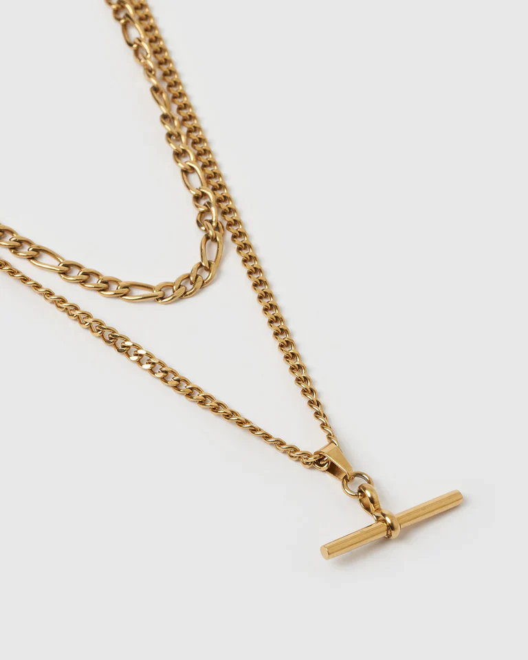 Marcella Double Stack Gold Necklace - Image 2