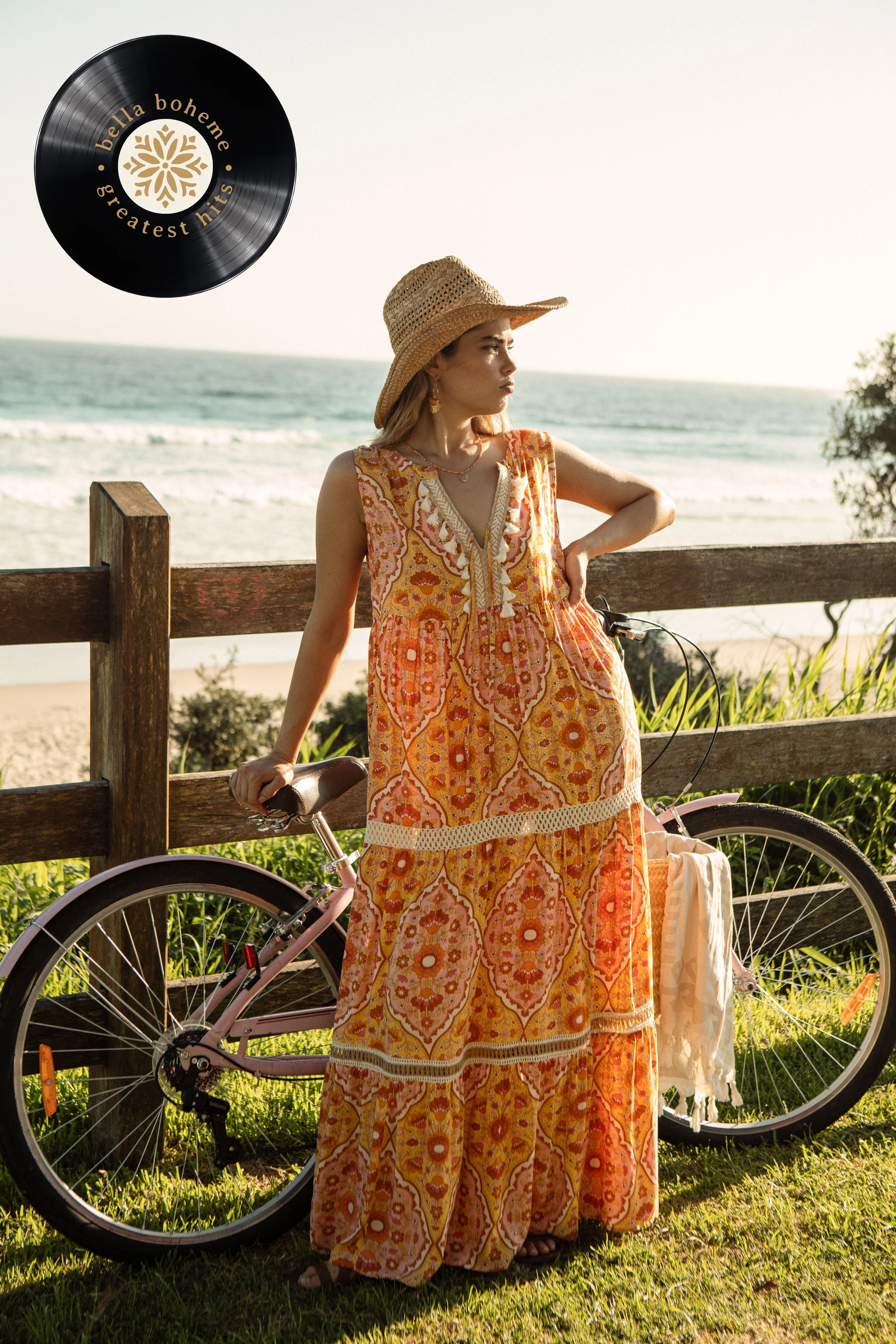 Nina Maxi Dress - Golden Glow - Image 7