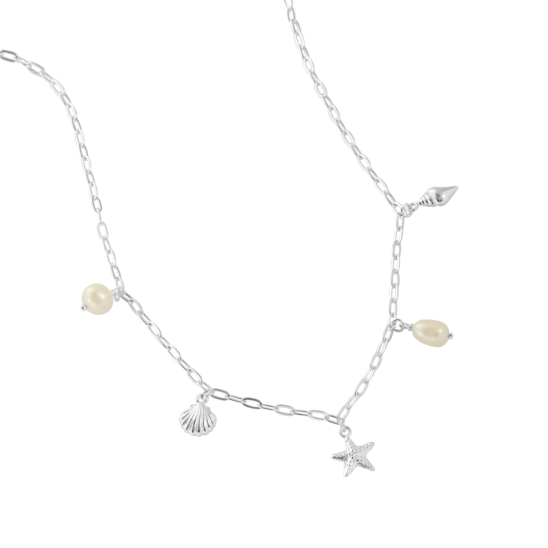 Oceanic Charm Pearl Necklace