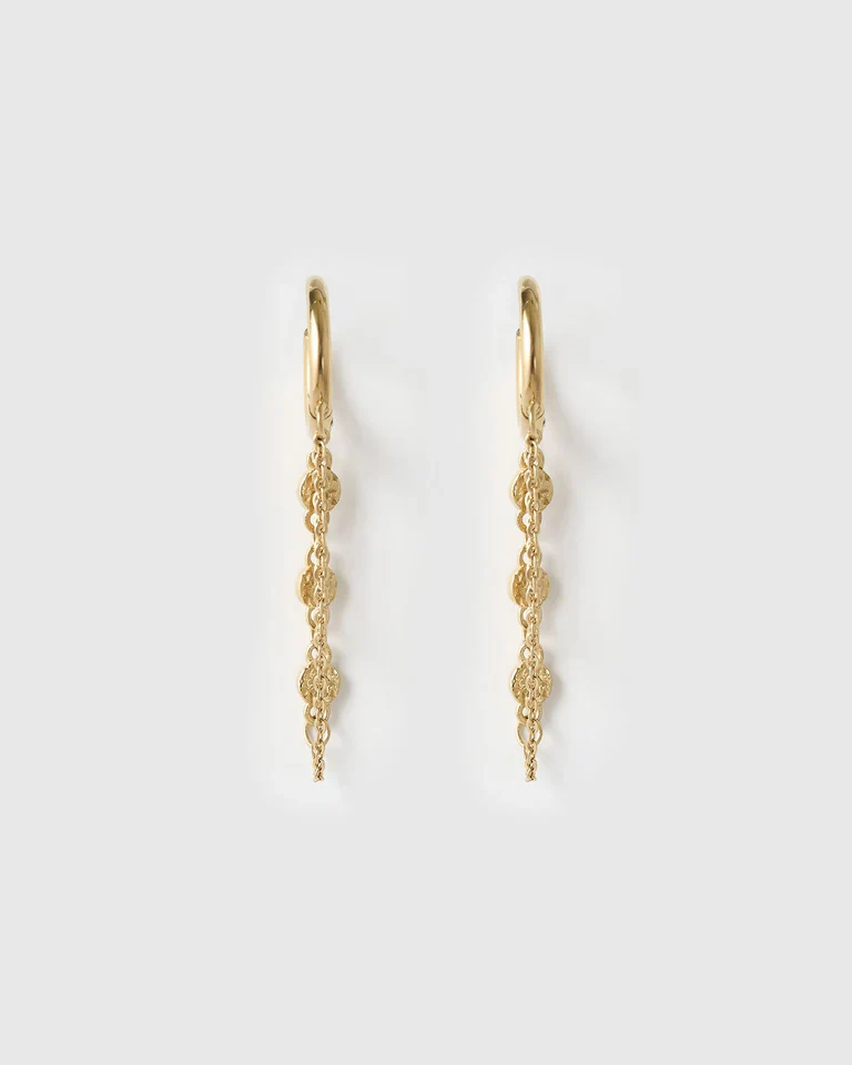 Paloma Gold Huggie Earrings - Image 3