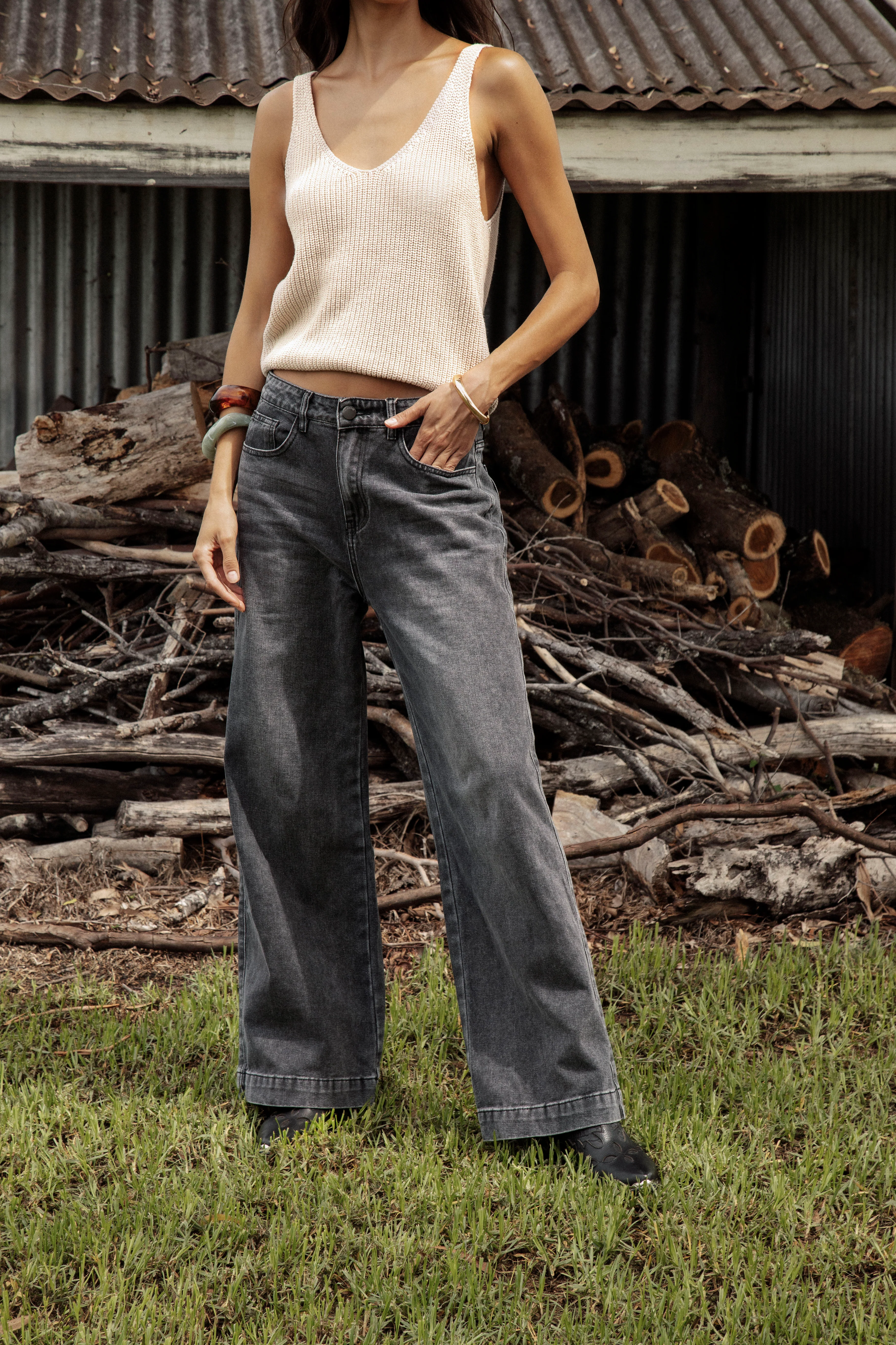 Renegade Denim Jean - Charcoal - Image 2
