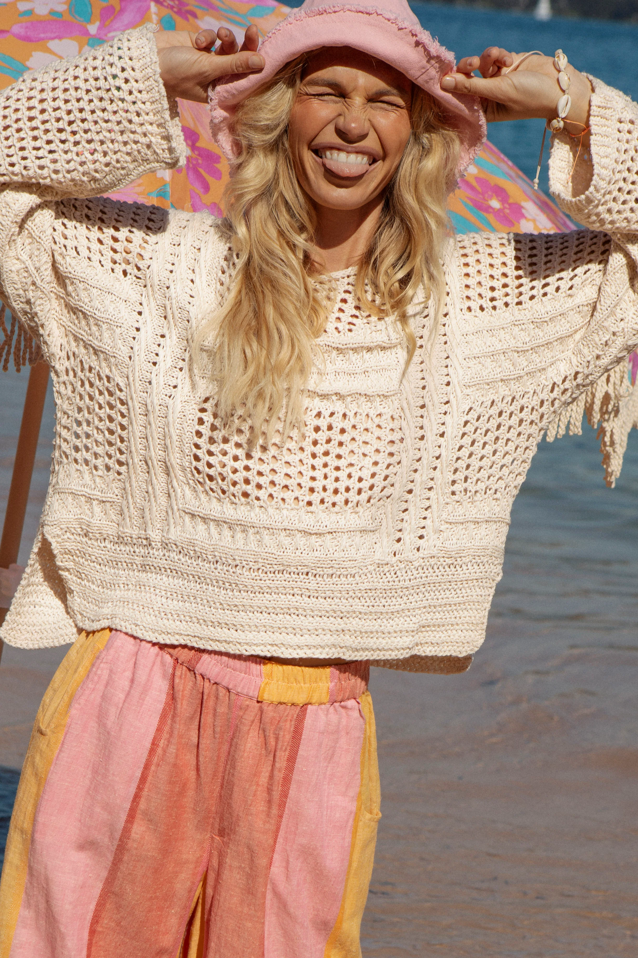 Salty Crochet Knit - Cream - Image 3