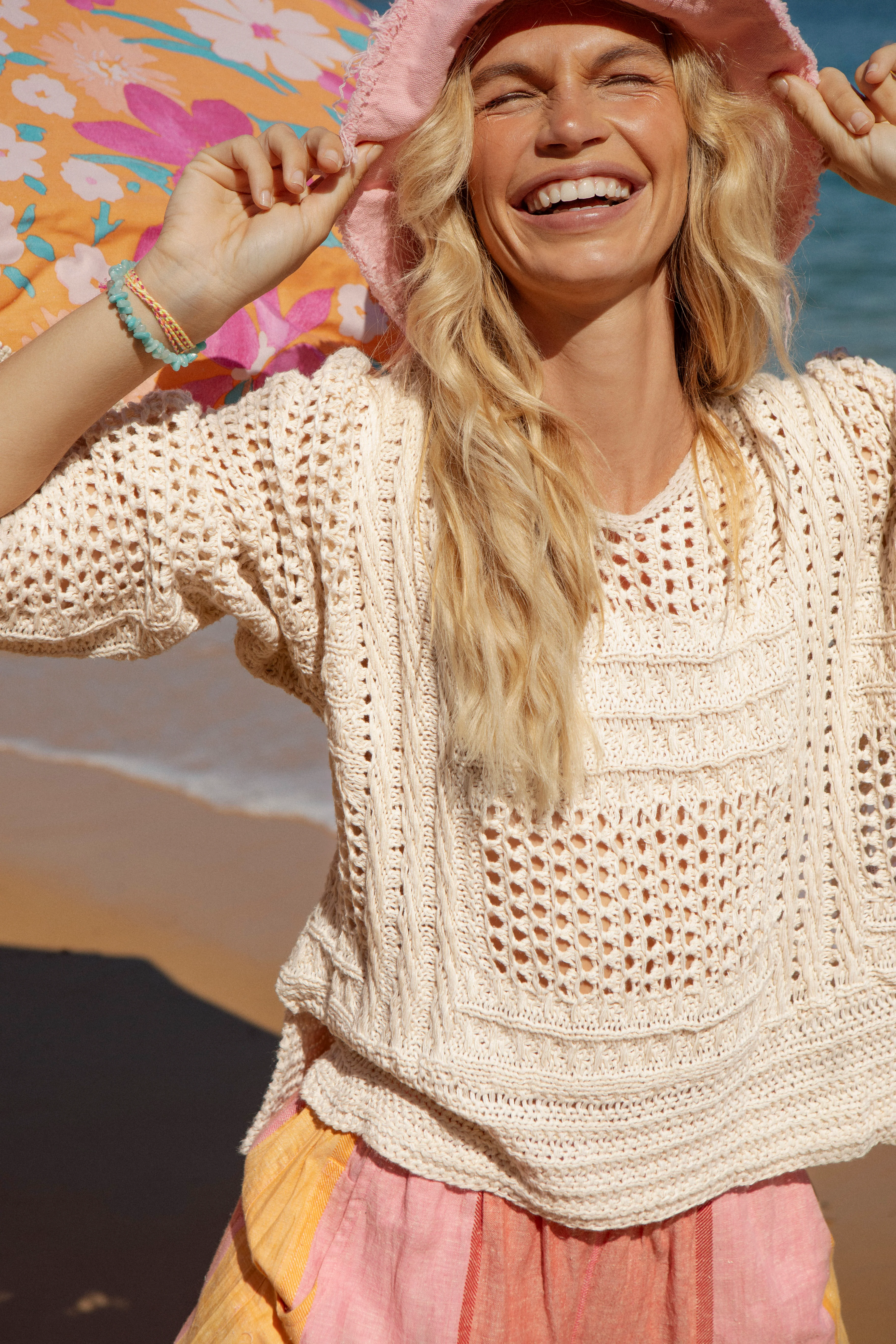 Salty Crochet Knit - Cream - Image 7