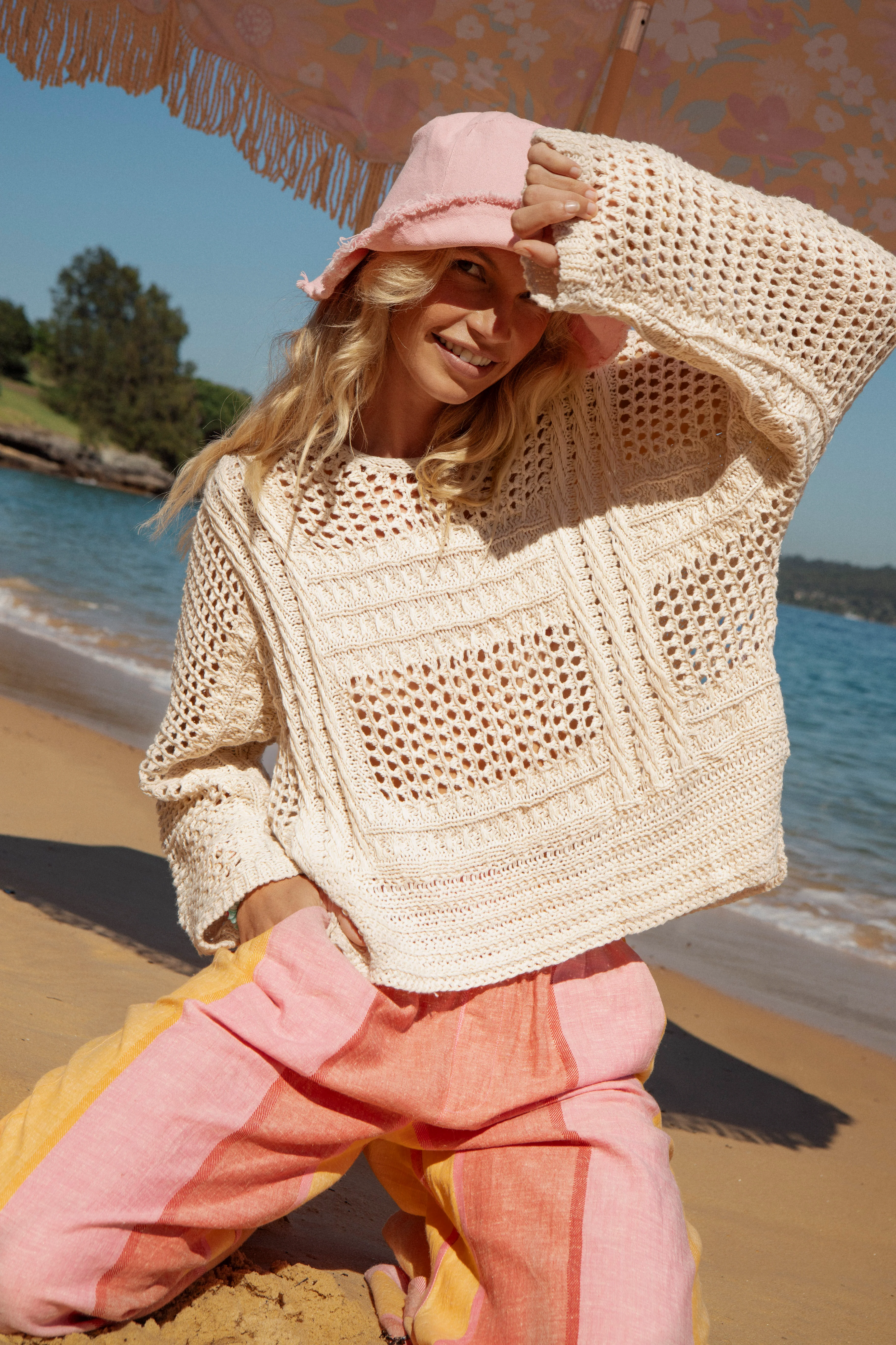 Salty Crochet Knit - Cream - Image 8