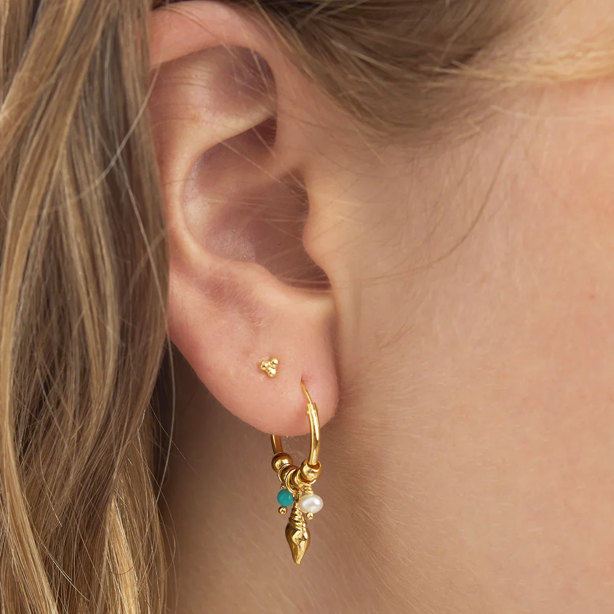 Santorini Hoops Gold - Image 2