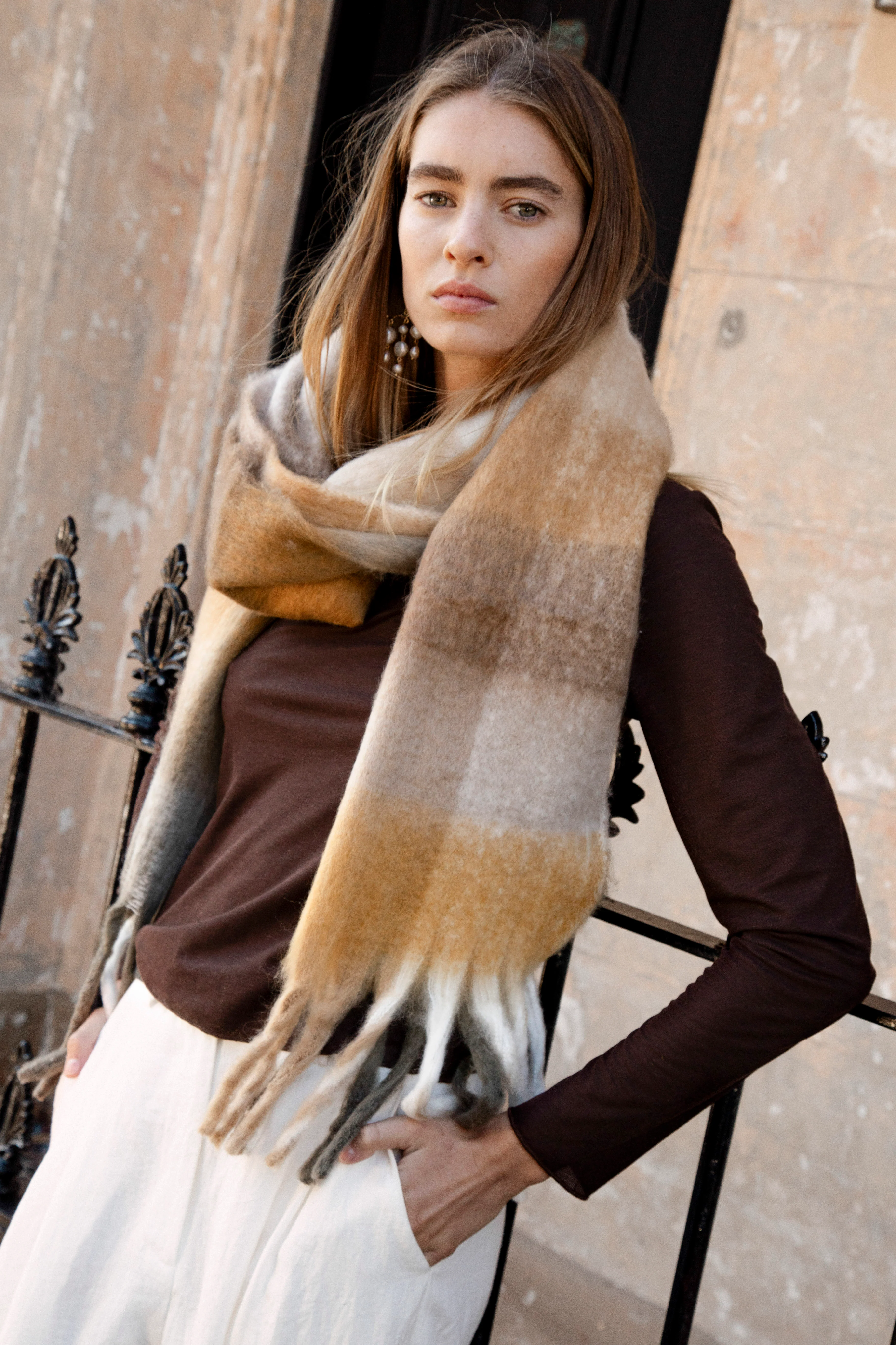 Snuggle Scarf - Coffee - Image 3