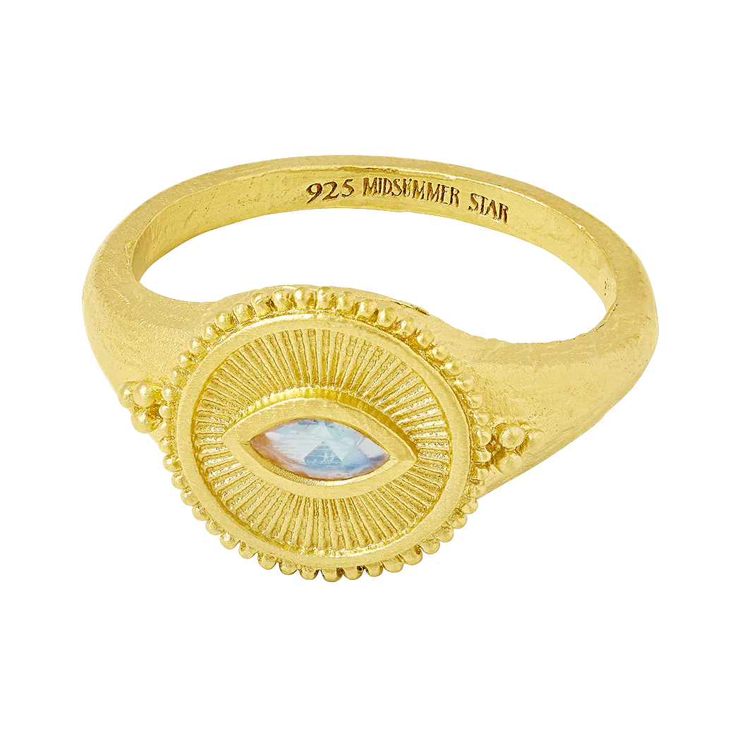 Soul Seer Moonstone Ring Gold