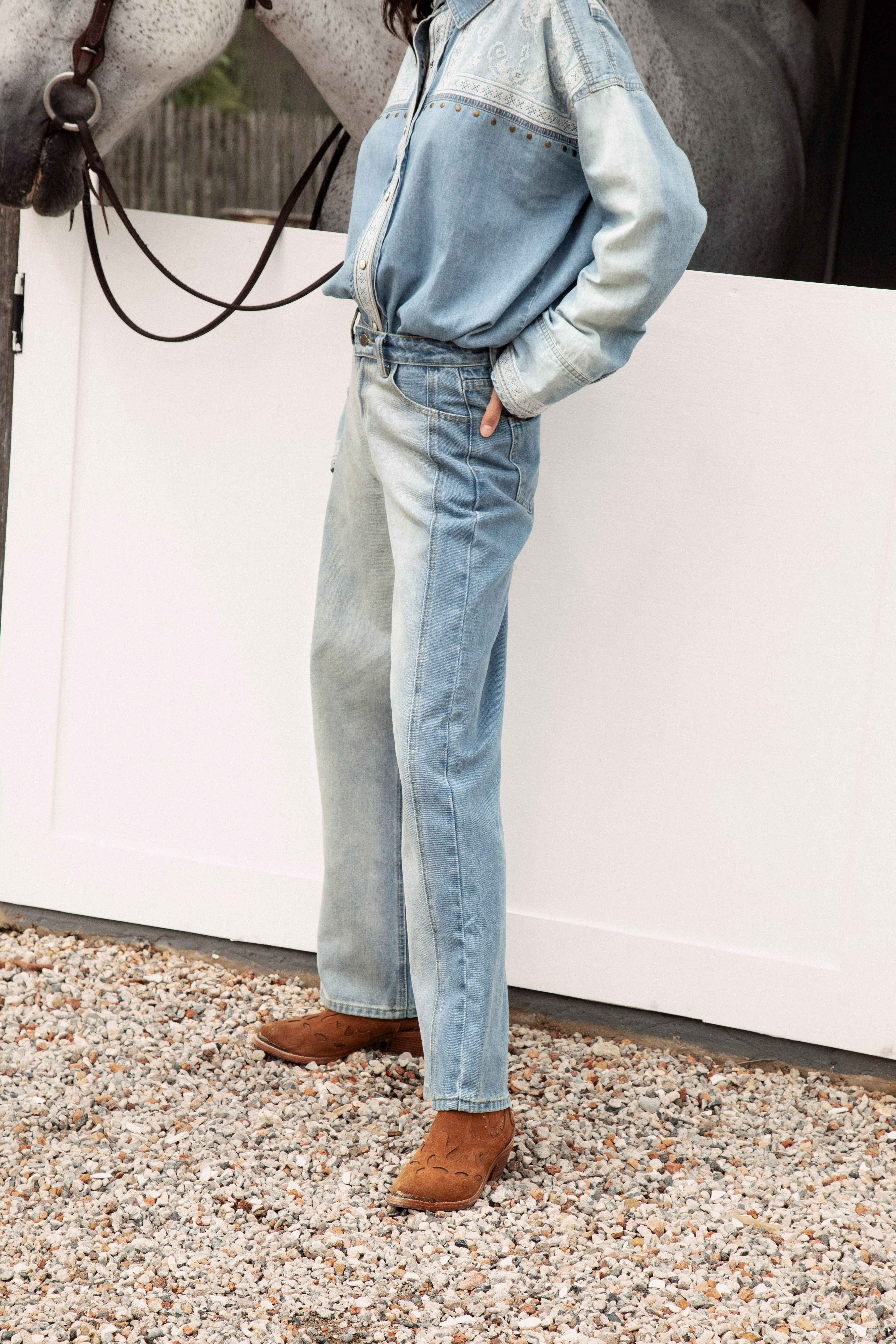 Wild One Two Tone Jean - Image 2