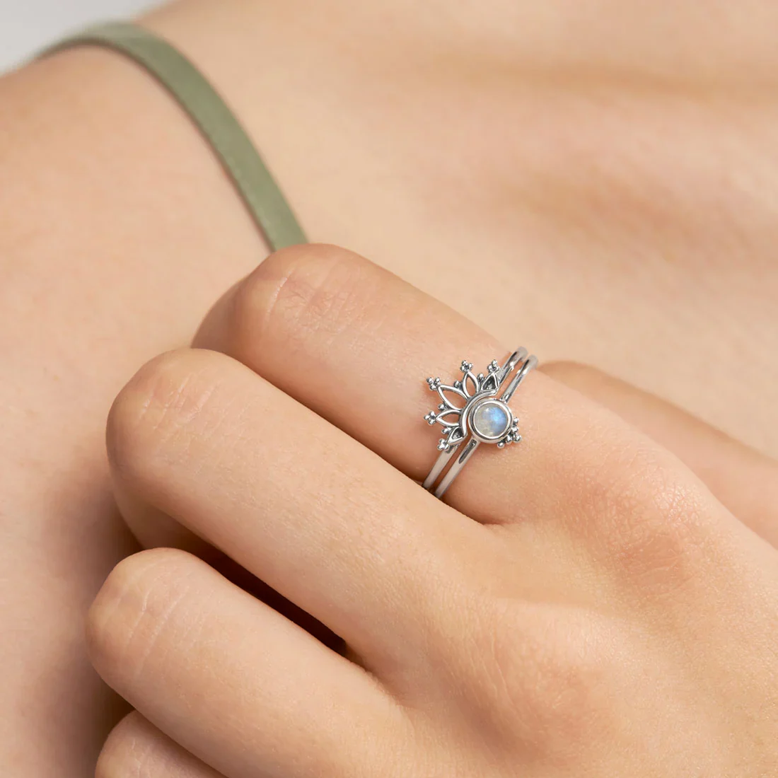 Wonderland Moonstone Ring Set - Image 2